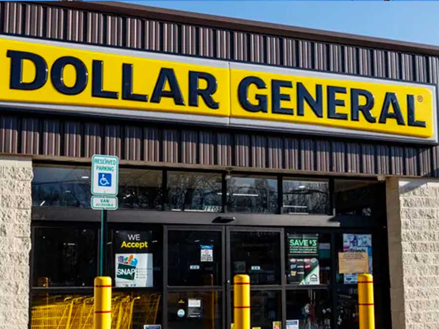 Dollar General store front in Dongola Illinois